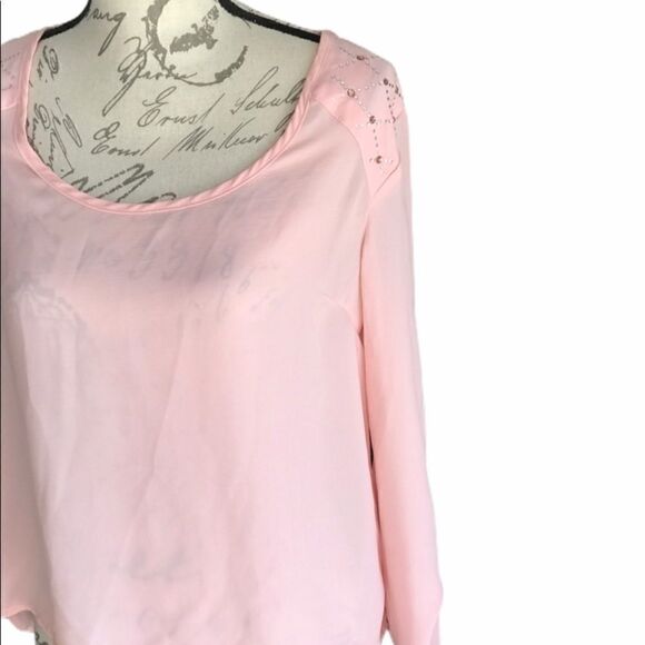 Charlotte Russe Pink Blouse Size Small - Picture 7 of 8